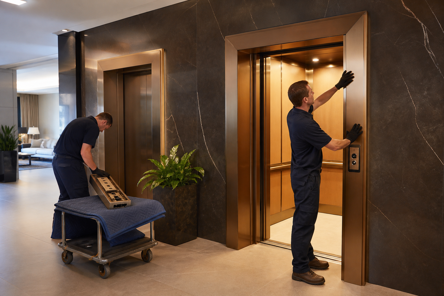 Professional elevator modernization project
